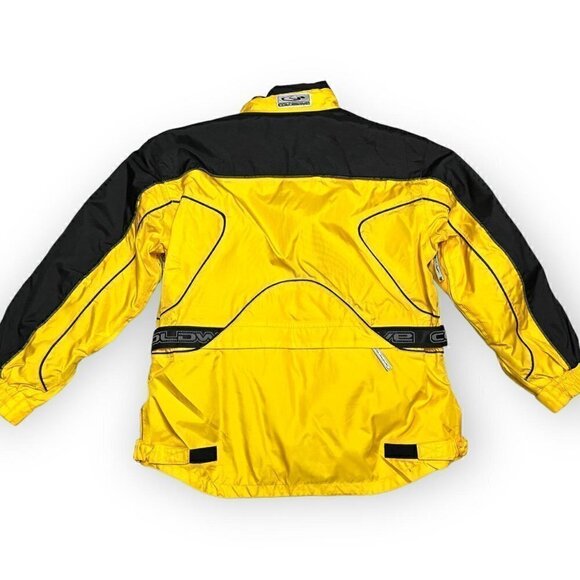 ColdWave VINTAGE 90s Retro Yellow Designer Ski Snow Parka Coat - Medium - Picture 3 of 4